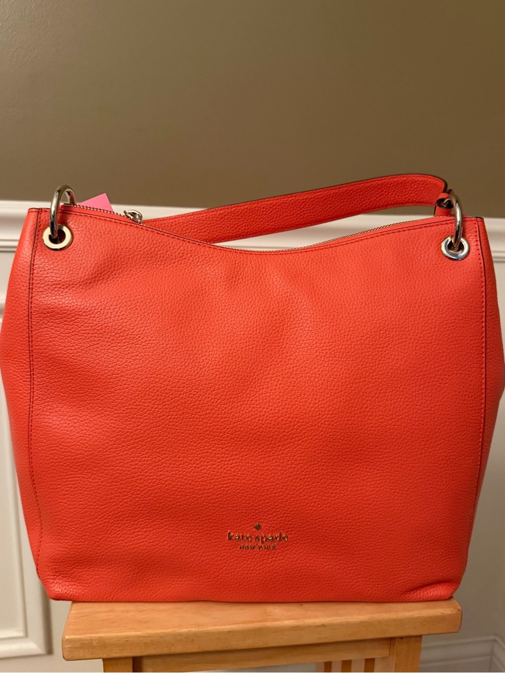 NWT (Retired) Kate Spade Kat Coral Buds Shoulder Bag - Picture 1 of 10